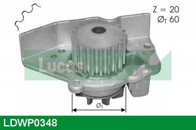 LUCAS ENGINE DRIVE ldwp0348 -  Водяной насос